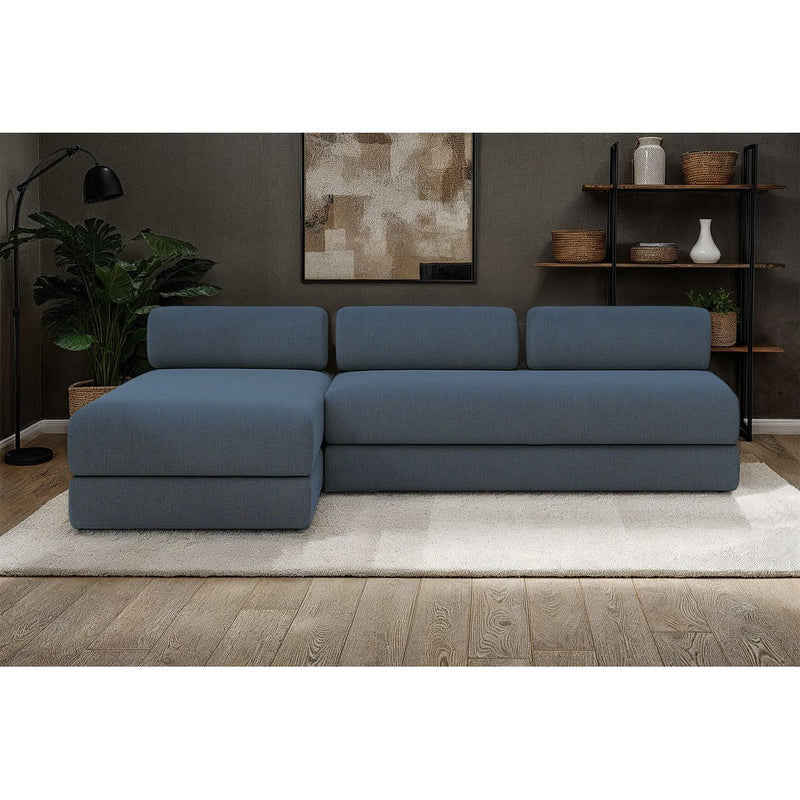 Canapé D'Angle Gemma - 6 Places - Tissu Lisse