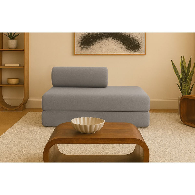 Canapé Droit Gemma - 2 Places - Tissu Lisse