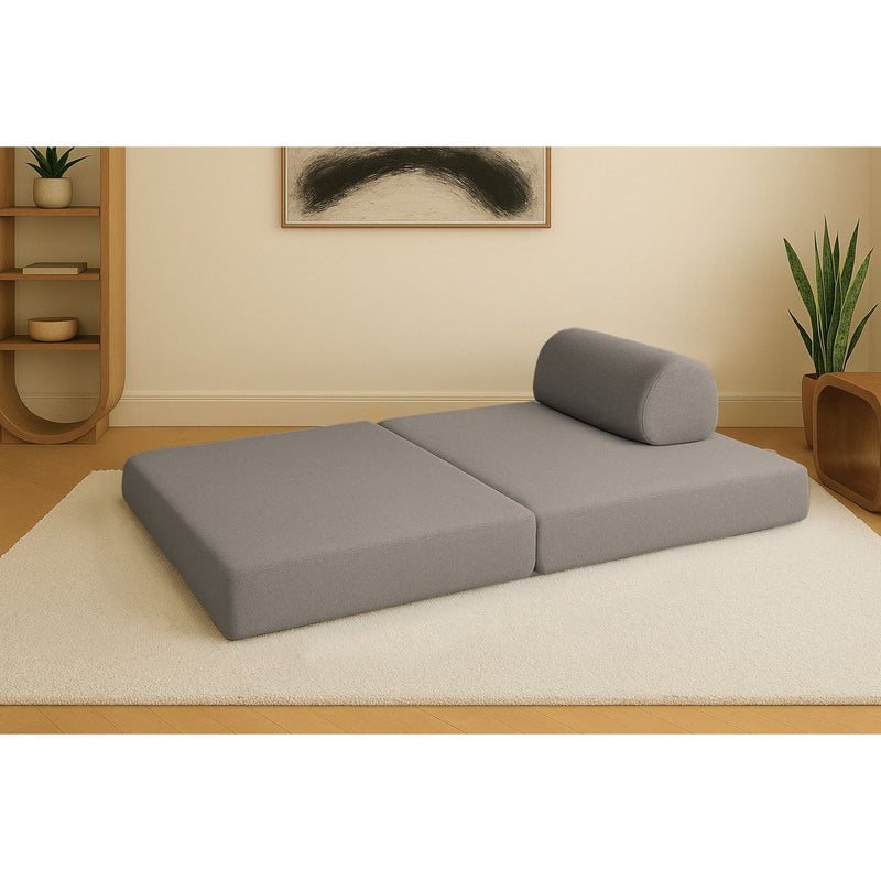 Canapé Droit Gemma - 2 Places - Tissu Lisse