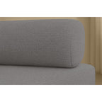 Canapé Droit Gemma - 2 Places - Tissu Lisse