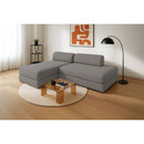 Canapé D'Angle Gemma - 5 Places - Tissu Lisse