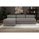 Canapé D'Angle Gemma - 6 Places - Tissu Lisse