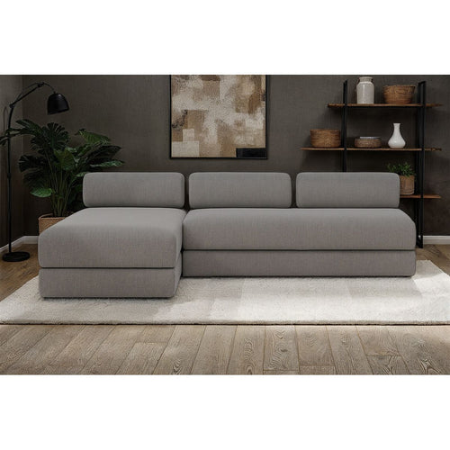 Canapé D'Angle Gemma - 6 Places - Tissu Lisse