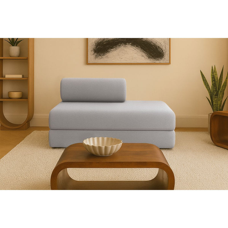 Canapé Droit Gemma - 2 Places - Tissu Lisse