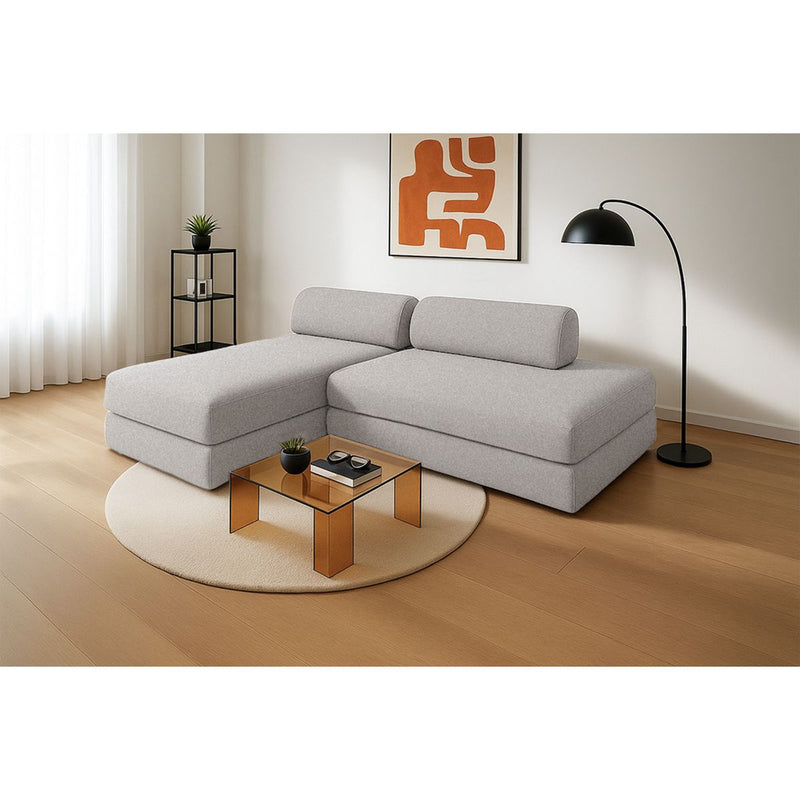 Canapé D'Angle Gemma - 5 Places - Tissu Lisse