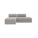 Canapé D'Angle Gemma - 5 Places - Tissu Lisse