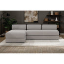 Canapé D'Angle Gemma - 6 Places - Tissu Lisse