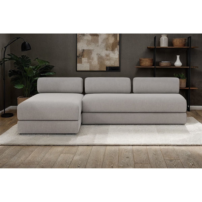 Canapé D'Angle Gemma - 6 Places - Tissu Lisse