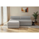 Canapé D'Angle Gemma - 4 Places - Tissu Lisse