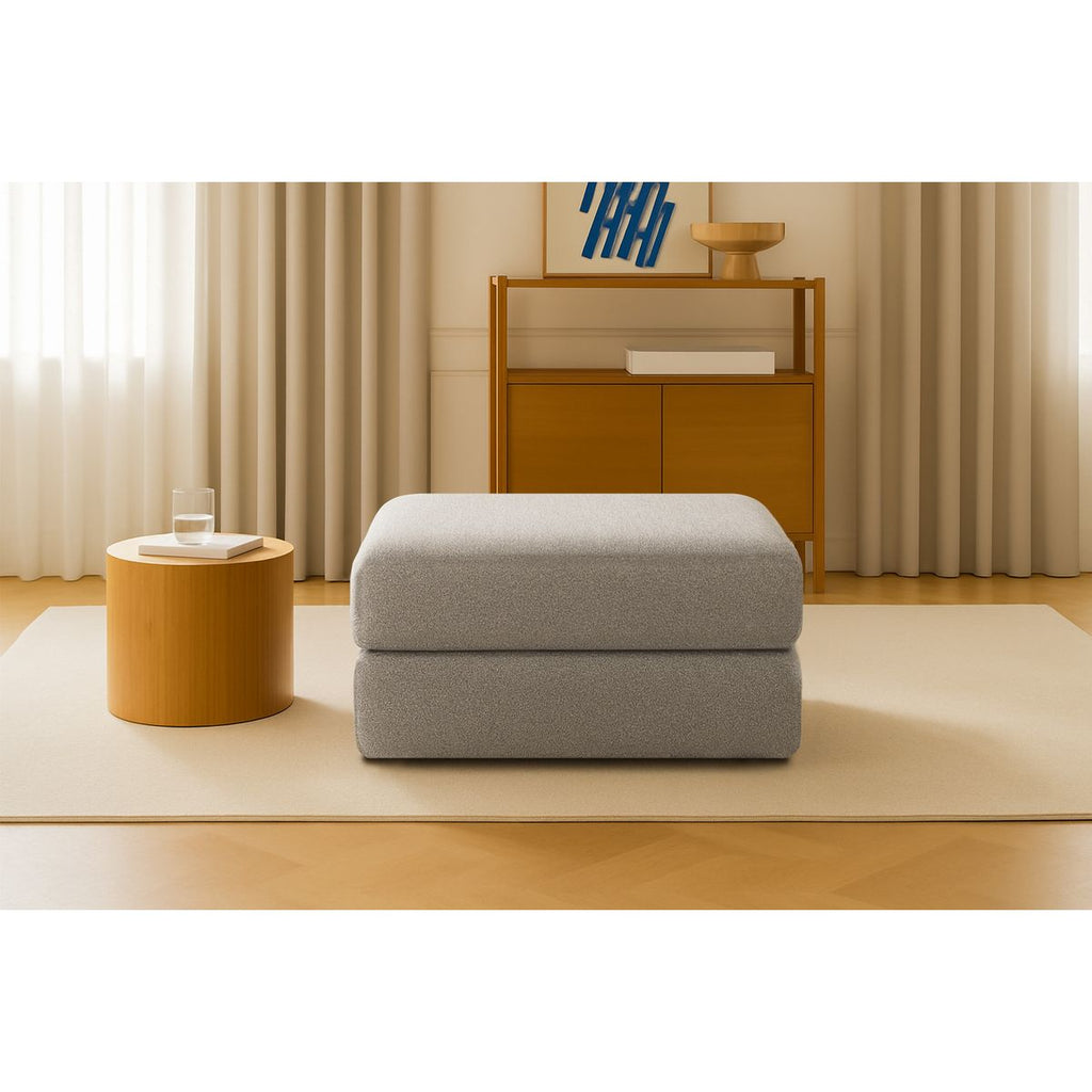 Gemma Pouf - Smooth Fabric