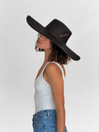 Gena Xl Straw Hat - Black