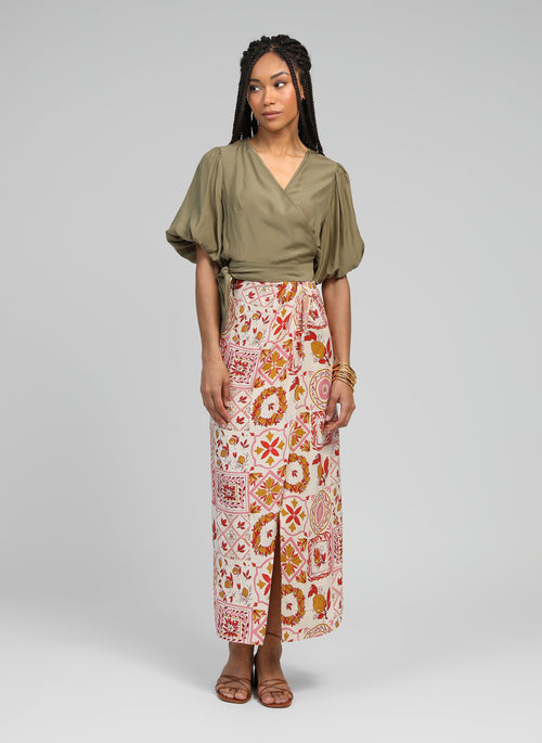 Geric Rizzo Pink Long Skirt