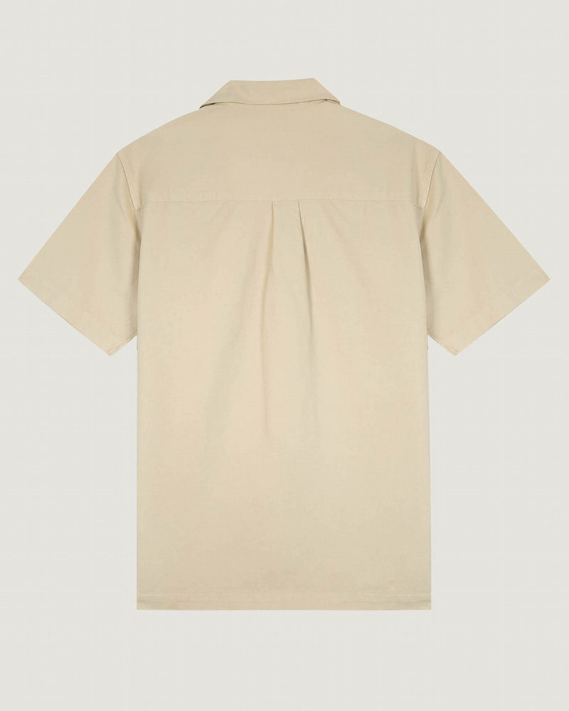 germain linen and cotton shirt 'flower'#color_sandstone