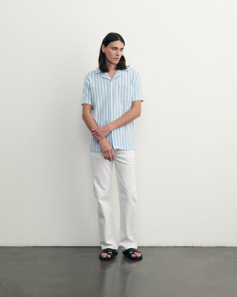 germain terrycloth shirt étiquette maillot#color_ivory-stripes