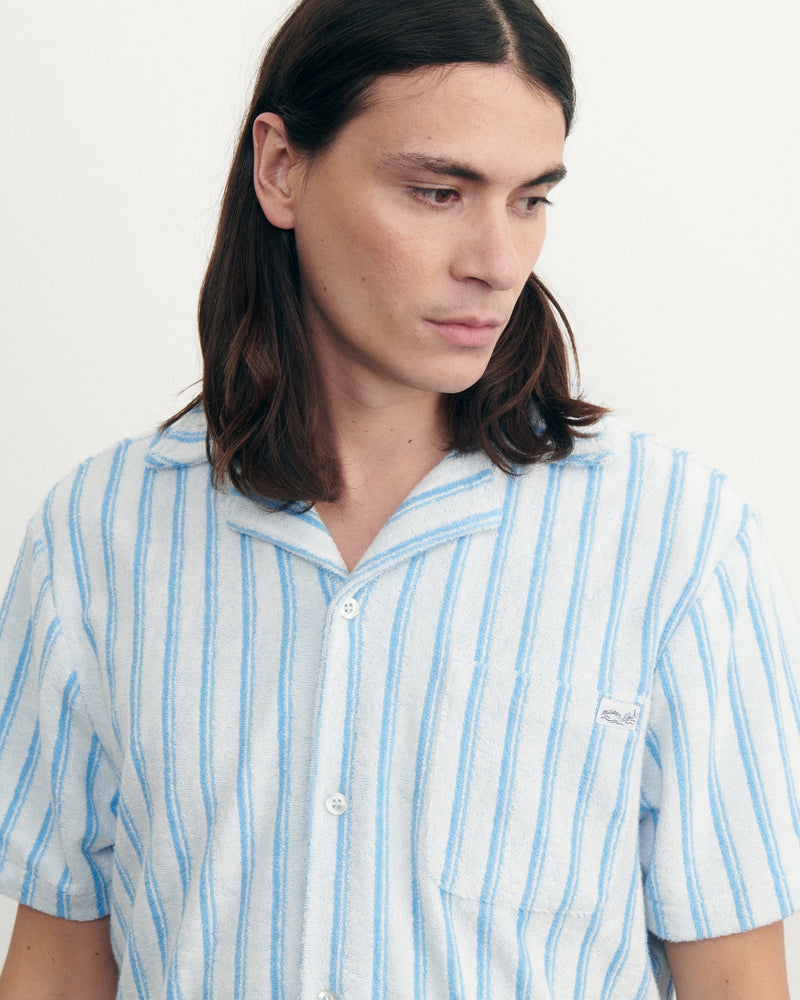 germain terrycloth shirt étiquette maillot#color_ivory-stripes