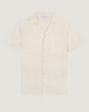 germain terrycloth shirt 'flower'#color_ivory