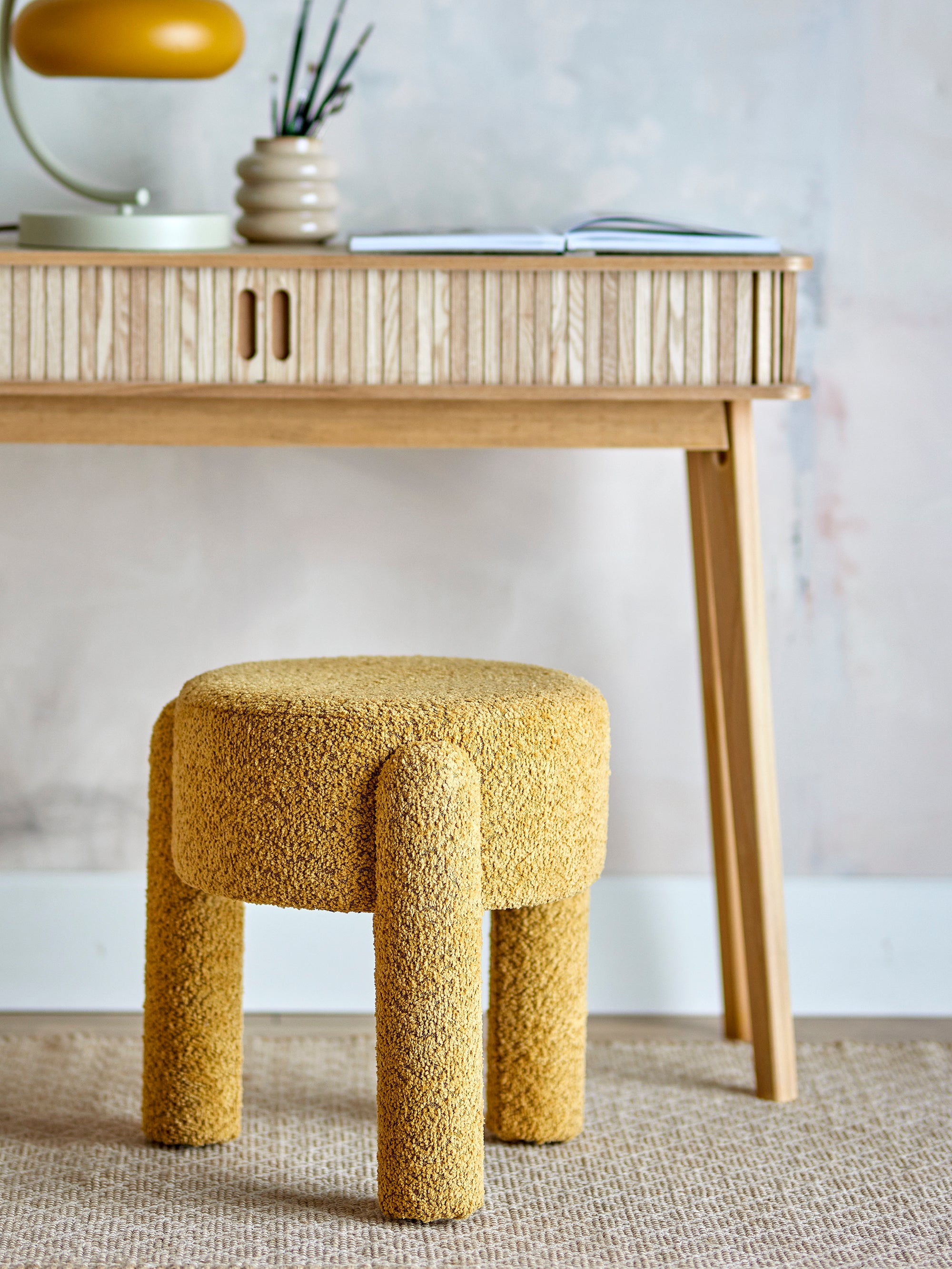 Bruno - Stool - Yellow - Polyester