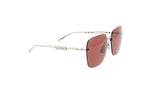 Luxury Eyewear – Occhiali da sole - Gucci, occhiali da sole a giorno, lenti marroni, aste argentate decorate con perle