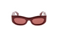 Luxury Eyewear – Zonnebrillen - Gucci, bordeauxrode zonnebril, getinte glazen, dik montuur, vooraanzicht