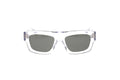 Luxury Eyewear – Gafas De Sol - Gucci, gafas de sol rectangulares transparentes con lentes gris oscuro