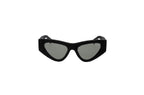 Luxury Eyewear – Solbriller - Gucci, sorte solbriller, set forfra, på hvid baggrund
