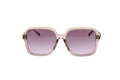Luxury Eyewear – Lunettes De Soleil - Gucci, lunettes de soleil carrées roses avec verres dégradés, vue de face