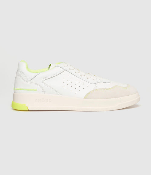 Ghoud Venice - Baskets Tweener Low Wom Fluo Leat Wht Ylw - Femme