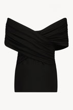 Top Giada - Leche de coco / Negro