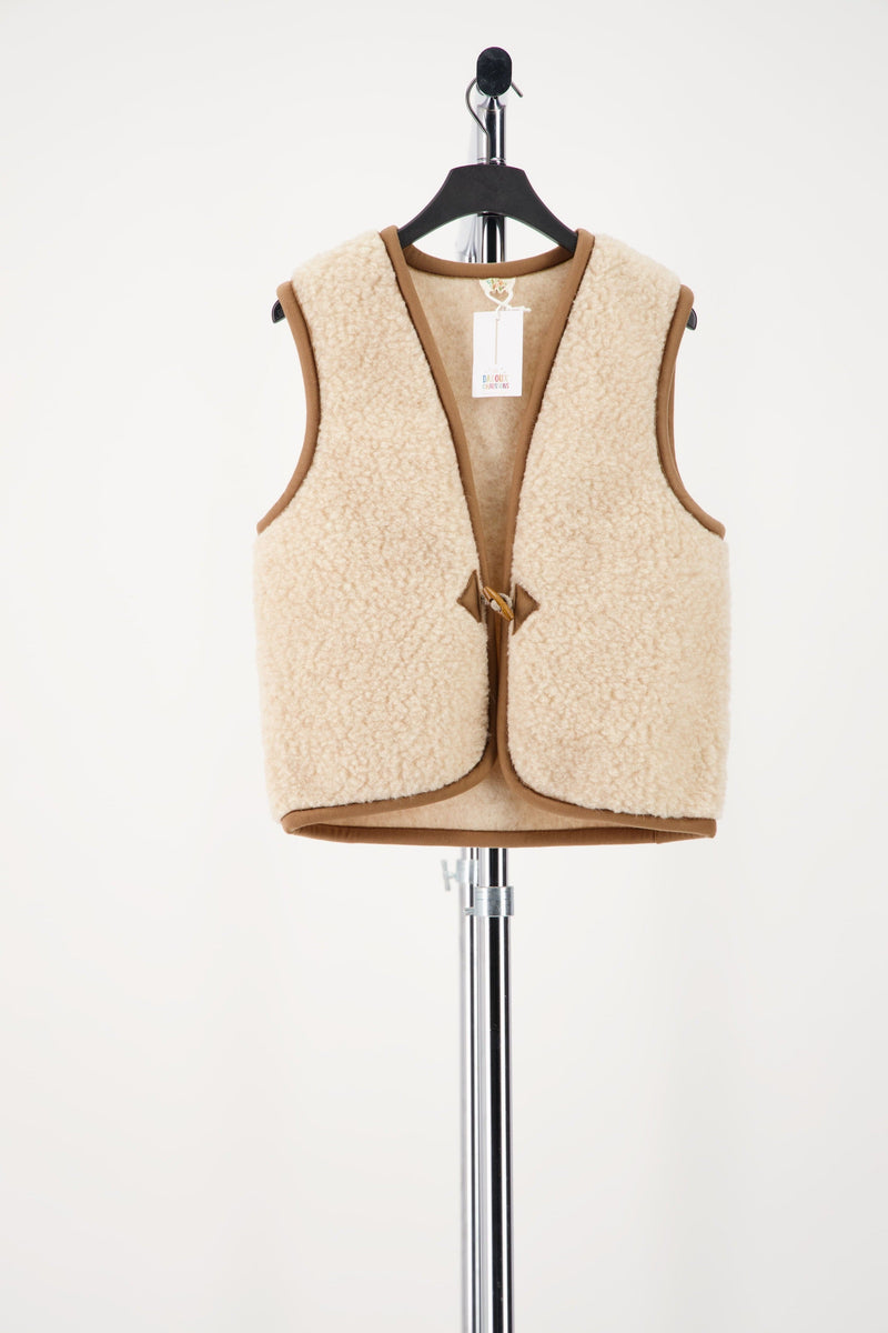 Gilet Sans Manche Mouton - Beige