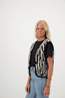Gilet Sans Manche Laine Varso - Zébra - Femme
