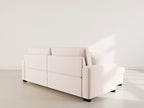 Gisele - Reversible 4-Seater Corner Sofa Bed with Large Chaise Longue and Storage Compartment - Corduroy - Beige