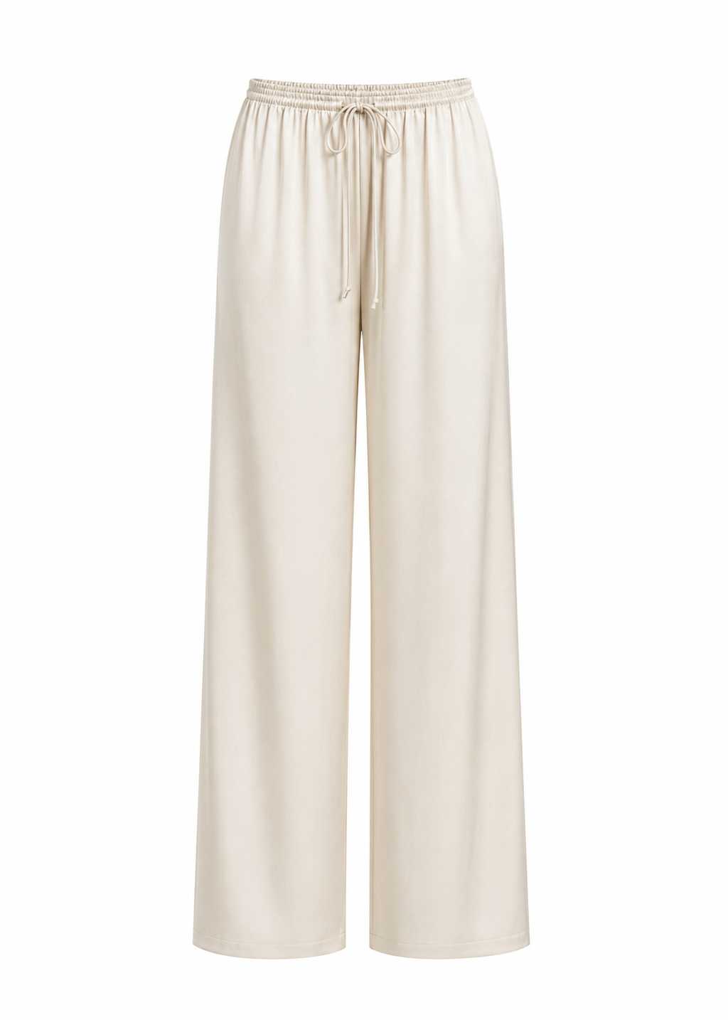 Pantaloni Giulia Loose Satin - Champagne