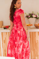 GLORIA Fuchsia - Robe Longue