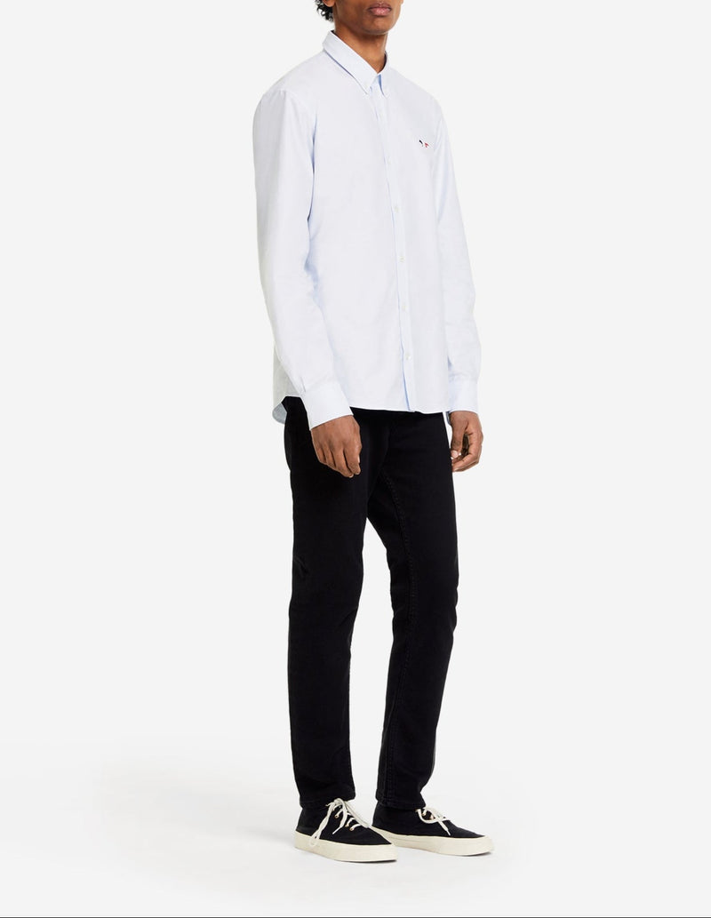 Tricolor Fox Patch Classic Shirt - Bl - Homme