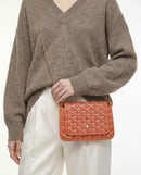 Goyard Plumet Pocket Wallet Goyardine Orange