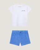 "good vibes" kids set#color_white/azur-blue