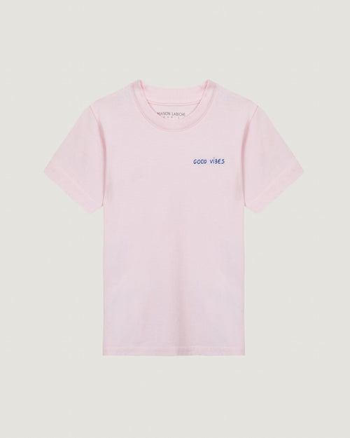 "good vibes" léon t-shirt#color_english-pink