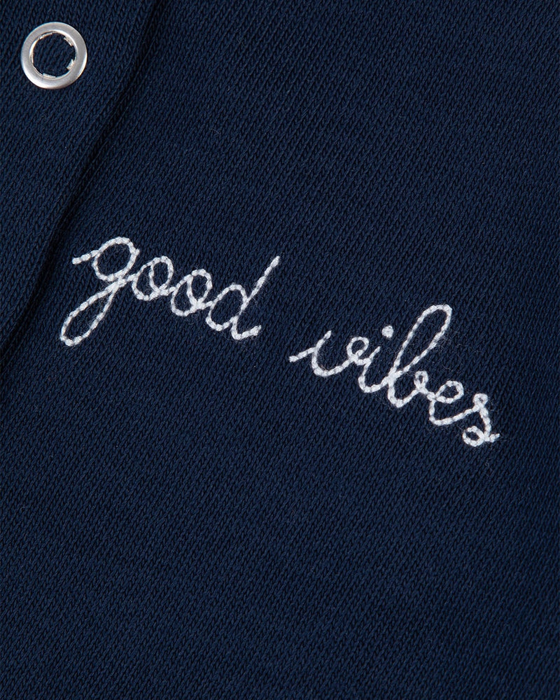 "good vibes" viviani cardigan#color_navy