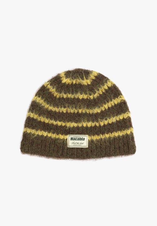 Bonnet Duveteux Vert Et Citron Vert