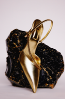 Sienna Gold High-Heel Slingback Pump