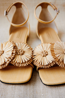 Narcissa Natural Flat Ankle Sandal