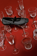 Lumina Crystal Black Flat Ballerina