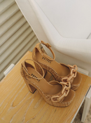 Catena Legno Platform Ankle Sandal