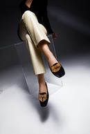 Fiocco Black Flat Moccasin