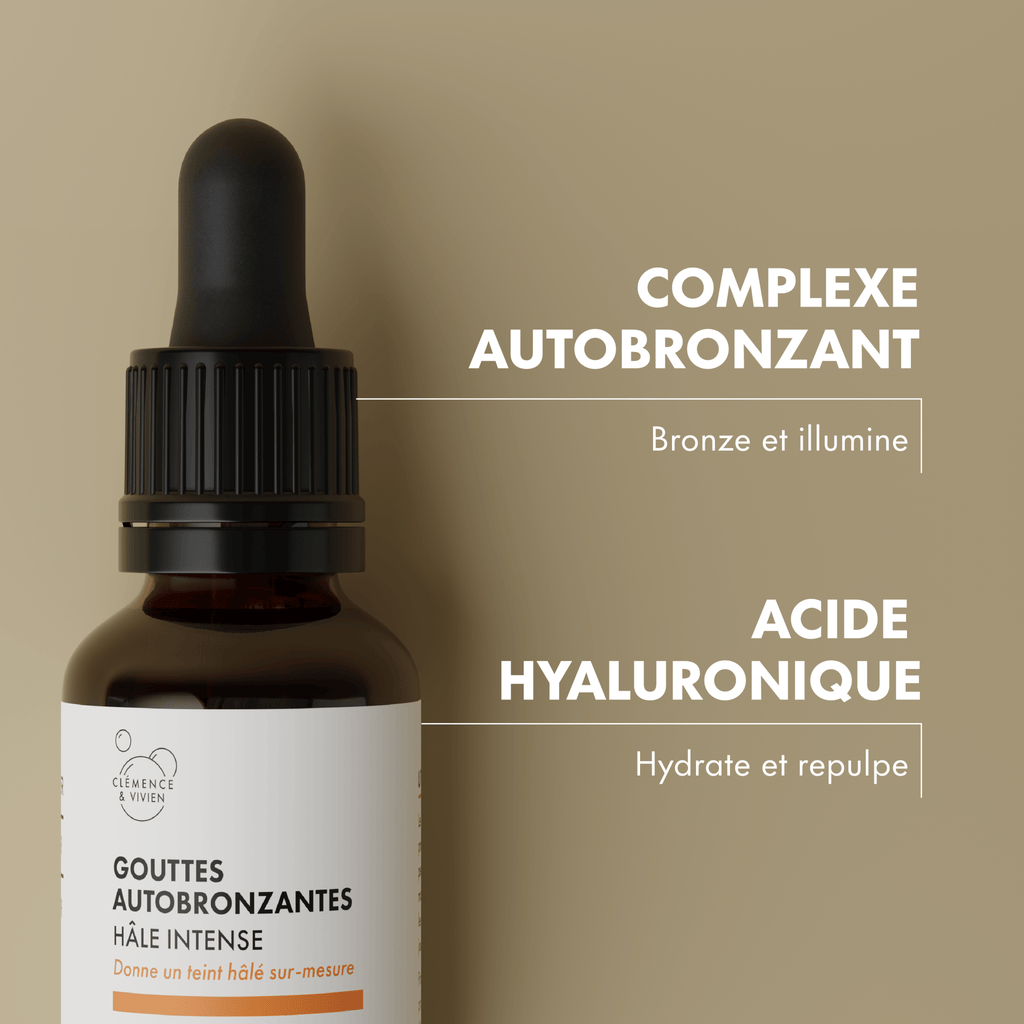 Gouttes autobronzantes hâle intense - Clémence & Vivien