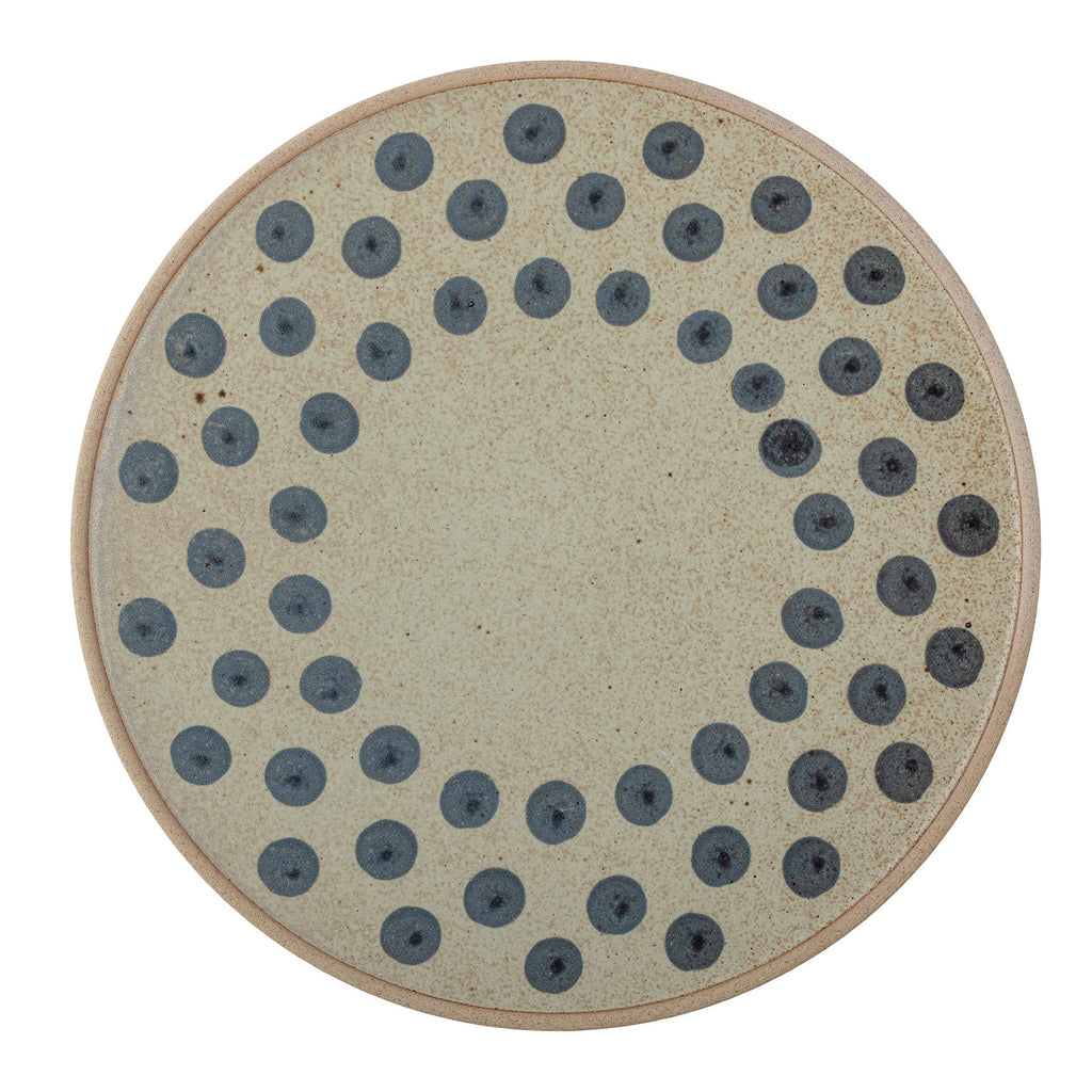 Tinni - Set of 12 Plates - Blue - Stoneware