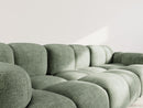 Grace - Canapé Modulable - 3 Places - Velours Texturé - Vert Sauge