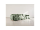 Grace - Canapé Modulable - 3 Places - Velours Texturé - Vert Sauge