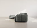 Grace - Reversible Corner Sofa - 4 Seater - Textured Velvet - Gray
