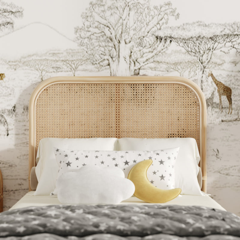 Tête de lit Naïra en rotin et cannage 90 cm